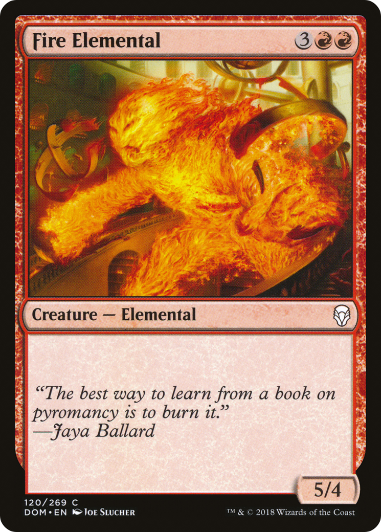 Image of Fire Elemental (DOM-120) - Dominaria Foil