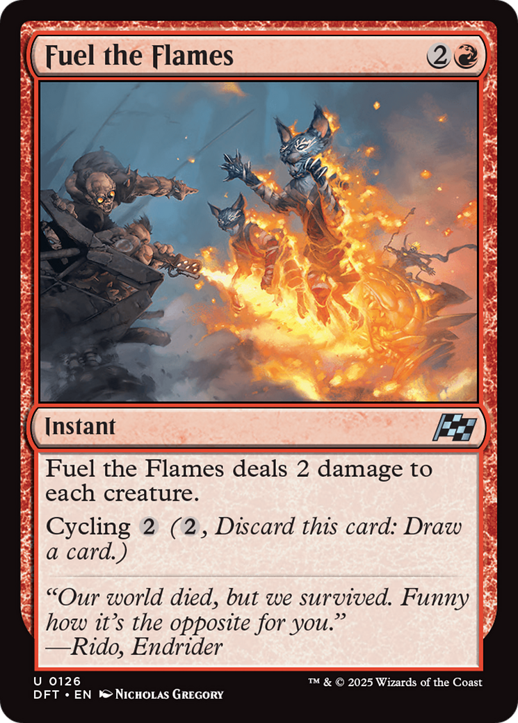 Image of Fuel the Flames (DFT-126) - Aetherdrift Foil