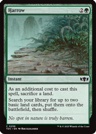 Image of Harrow (TDC-258) - Commander: Tarkir: Dragonstorm