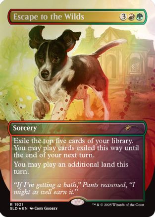 Image of Escape to the Wilds (1921) (Rainbow Foil) (SLD-1921) - Secret Lair Drop Series Foil