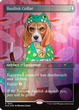 Image of Basilisk Collar (1925) (Rainbow Foil) (SLD-1925) - Secret Lair Drop Series Foil