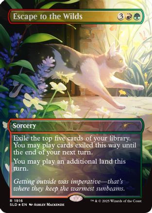 Image of Escape to the Wilds (1916) (Rainbow Foil) (SLD-1916) - Secret Lair Drop Series Foil