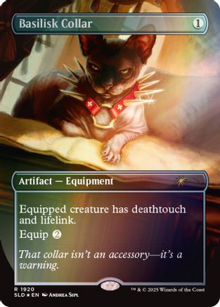 Image of Basilisk Collar (1920) (Rainbow Foil) (SLD-1920) - Secret Lair Drop Series Foil