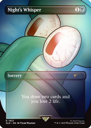 Image of Night's Whisper (Rainbow Foil) (SLD-1937) - Secret Lair Drop Series Foil