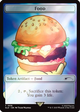 Image of Food Token (1938) (Rainbow Foil) (SLD-1938) - Secret Lair Drop Series Foil