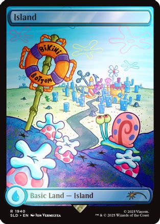 Image of Island (1940) (Rainbow Foil) (SLD-1940) - Secret Lair Drop Series Foil