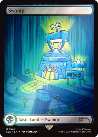 Image of Swamp (1941) (Rainbow Foil) (SLD-1941) - Secret Lair Drop Series Foil