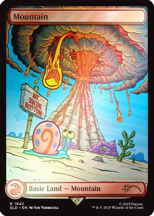 Image of Mountain (1942) (Rainbow Foil) (SLD-1942) - Secret Lair Drop Series Foil