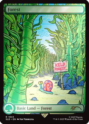 Image of Forest (1943) (Rainbow Foil) (SLD-1943) - Secret Lair Drop Series Foil