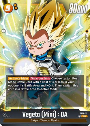 Image of Vegeta (Mini) : DA - FS08-13 (FS08-13) - Starter Deck 8 Vegeta Mini Super Saiyan 3 Holofoil