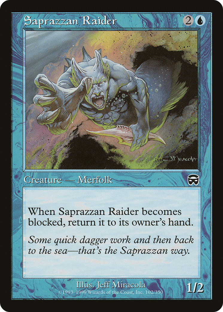 Image of Saprazzan Raider (MMQ-102) - Mercadian Masques