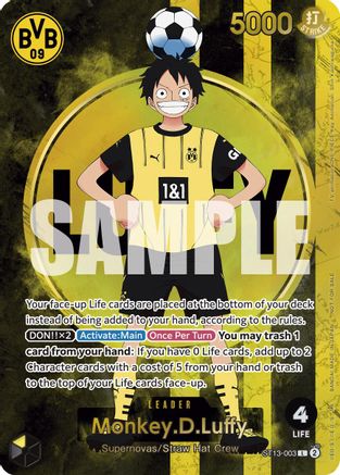 Image of Monkey.D.Luffy (BVB x One Piece Campaign) (ST13-003) - One Piece Promotion Cards Foil