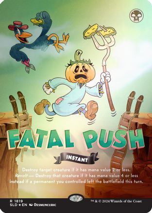 Image of Fatal Push (1819) (Rainbow Foil) (SLD-1819) - Secret Lair Drop Series Foil