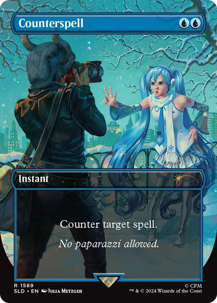 Image of Counterspell (1589) (SLD-1589) - Secret Lair Drop (Borderless)