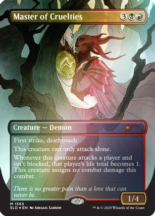 Image of Master of Cruelties (Rainbow Foil) (SLD-1565) - Secret Lair Drop Series Foil
