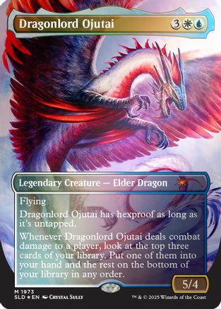 Image of Dragonlord Ojutai (Rainbow Foil) (SLD-1973) - Secret Lair Drop Series Foil