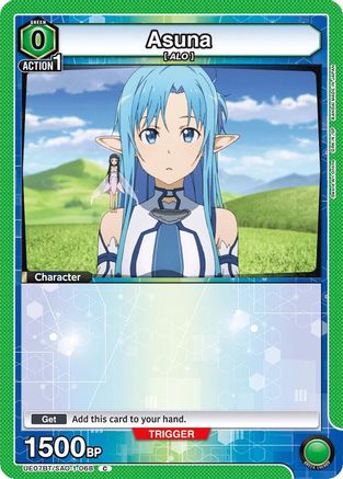 Image of Asuna (068) (Box Topper Foil) (UE07BT/SAO-1-068) - UE07BT Sword Art Online Foil