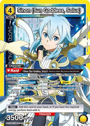 Image of Sinon (Sun Goddess, Solus) (025) (UE07BT/SAO-1-025) - UE07BT Sword Art Online Foil