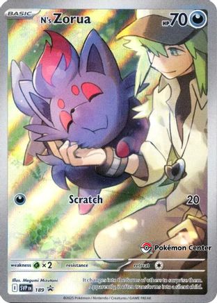 Image of N's Zorua (Pokemon Center Exclusive) 189  - Holofoil SV Scarlet & Violet Promo Cards - Promo