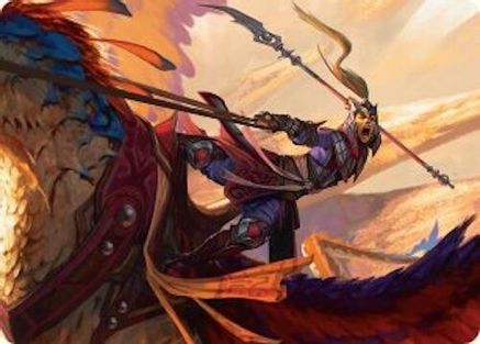 Image of Dragonback Lancer Art Card (3/54) (AATDM-003) - Art Series: Tarkir: Dragonstorm