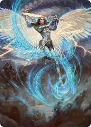 Image of Elspeth, Storm Slayer Art Card (49/54) (AATDM-049) - Art Series: Tarkir: Dragonstorm