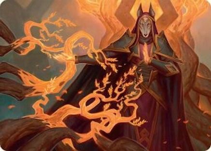 Image of Abzan Devotee Art Card (10/54) (AATDM-010) - Art Series: Tarkir: Dragonstorm