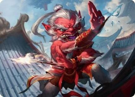 Image of Devoted Duelist Art Card (15/54) (AATDM-015) - Art Series: Tarkir: Dragonstorm