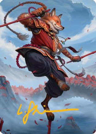 Image of Equilibrium Adept Art Card (16/54) (Gold-Stamped Signature) (AATDM-016) - Art Series: Tarkir: Dragonstorm