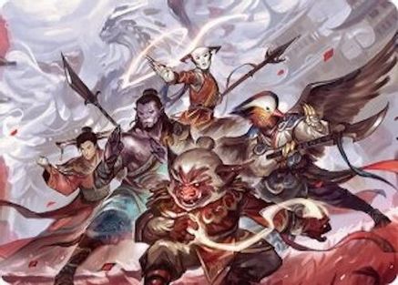Image of Will of the Jeskai Art Card (54/54) (AATDM-054) - Art Series: Tarkir: Dragonstorm