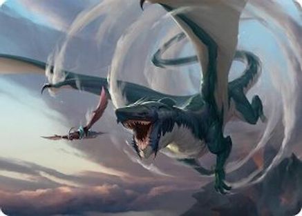 Image of Whirlwing Stormbrood Art Card (27/54) (AATDM-027) - Art Series: Tarkir: Dragonstorm