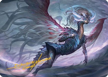 Image of Shiko, Paragon of the Way Art Card (37/54) (Gold-Stamped Signature) (AATDM-037) - Art Series: Tarkir: Dragonstorm