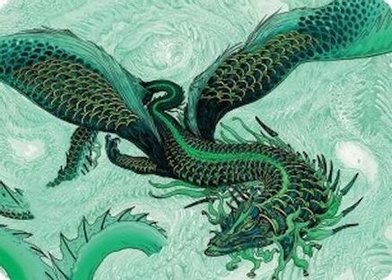 Image of Teval, Arbiter of Virtue Art Card (38/54) (AATDM-038) - Art Series: Tarkir: Dragonstorm