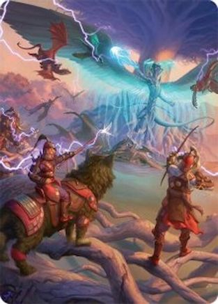 Image of All-Out Assault Art Card (50/54) (AATDM-050) - Art Series: Tarkir: Dragonstorm