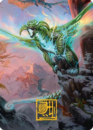 Image of Ureni of the Unwritten Art Card (51/54) (Gold-Stamped Signature) (AATDM-051) - Art Series: Tarkir: Dragonstorm