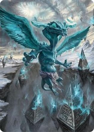 Image of Ugin, Eye of the Storms Art Card (47/54) (AATDM-047) - Art Series: Tarkir: Dragonstorm