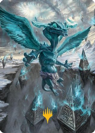 Image of Ugin, Eye of the Storms Art Card (47/54) (Gold-Stamped Planeswalker Symbol) (AATDM-047) - Art Series: Tarkir: Dragonstorm