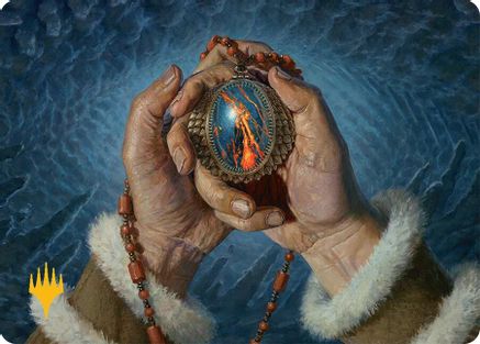 Image of Mox Jasper Art Card (28/54) (Gold-Stamped Planeswalker Symbol) (AATDM-028) - Art Series: Tarkir: Dragonstorm