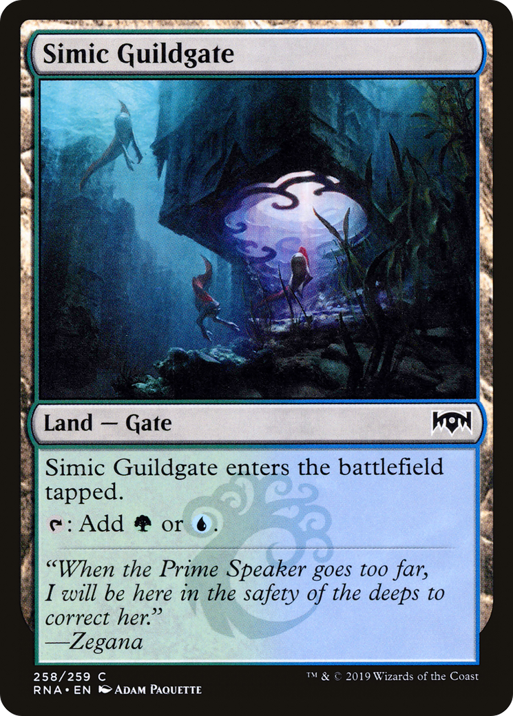 Image of Simic Guildgate (258) (RNA-258) - Ravnica Allegiance Foil
