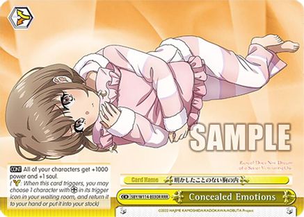 Image of Concealed Emotions (RRR) (SBY/W114-E030R RRR) - Rascal Does Not Dream Series