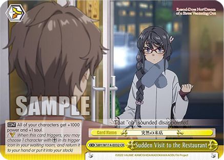 Image of Sudden Visit to the Restaurant (SBY/W114-E032 CR) - Rascal Does Not Dream Series