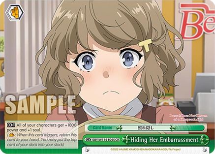 Image of Hiding Her Embarrassment (SBY/W114-E045 CR) - Rascal Does Not Dream Series
