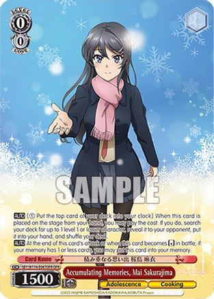 Image of Accumulating Memories, Mai Sakurajima (OFR) (SBY/W114-E047OFR OFR) - Rascal Does Not Dream Series