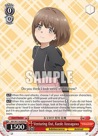 Image of Venturing Out, Kaede Azusagawa (SBY/W114-E050 R) - Rascal Does Not Dream Series