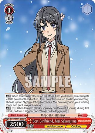 Image of Best Girlfriend, Mai Sakurajima (SBY/W114-E059 U) - Rascal Does Not Dream Series