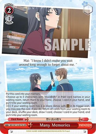 Image of Many Memories (SR) (SBY/W114-E073S SR) - Rascal Does Not Dream Series