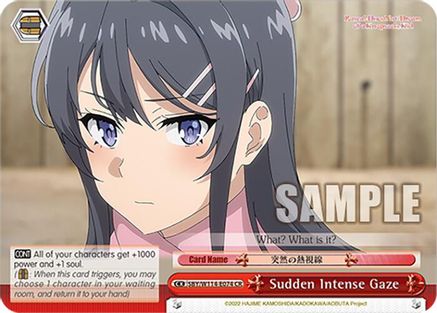 Image of Sudden Intense Gaze (SBY/W114-E074 CR) - Rascal Does Not Dream Series