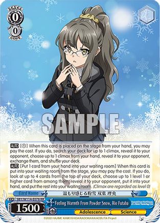 Image of Feeling Warmth From Powder Snow, Rio Futaba (SBY/W114-E078 RR) - Rascal Does Not Dream Series
