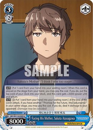Image of Facing His Mother, Sakuta Azusagawa (SBY/W114-E089 U) - Rascal Does Not Dream Series