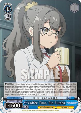 Image of Coffee Time, Rio Futaba (SBY/W114-E096 C) - Rascal Does Not Dream Series