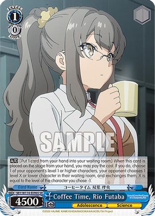 Image of Coffee Time, Rio Futaba (SR) (SBY/W114-E096S SR) - Rascal Does Not Dream Series